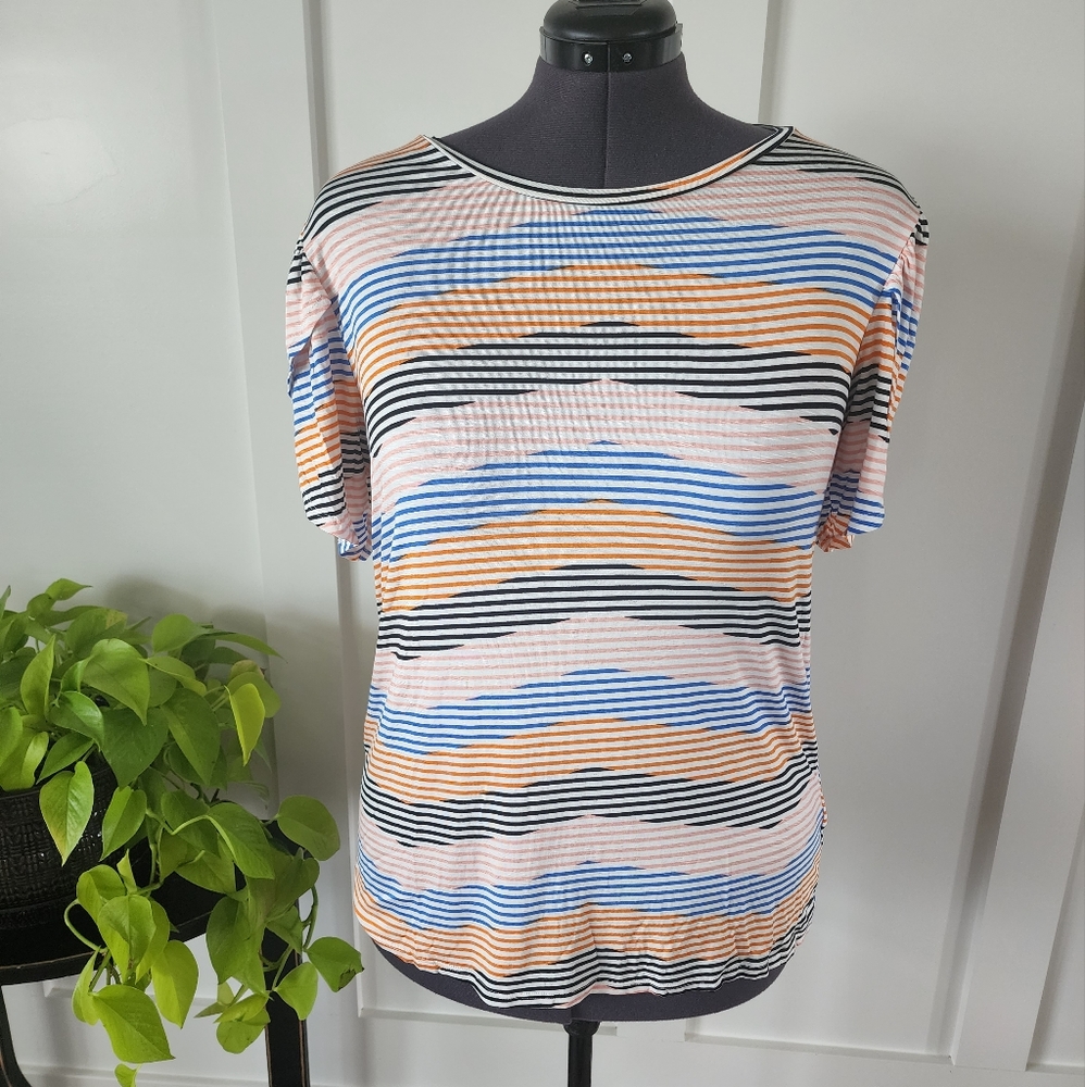 NWT LuLaRoe Striped Top "Olive" XL